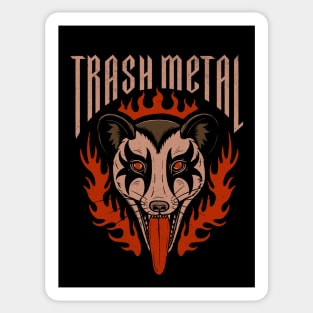 Trash Metal Possum Sticker